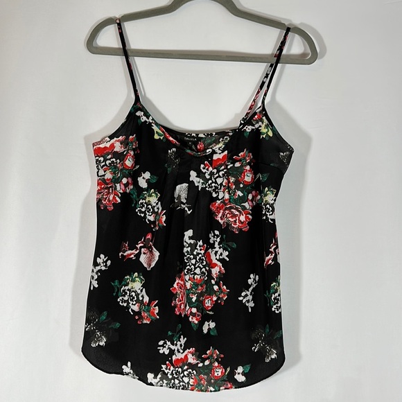 Talula Black Floral Chiffon Tank Top - Picture 5 of 11